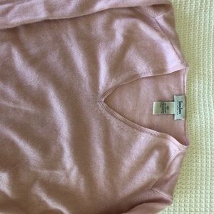 Pink cashmere sweater